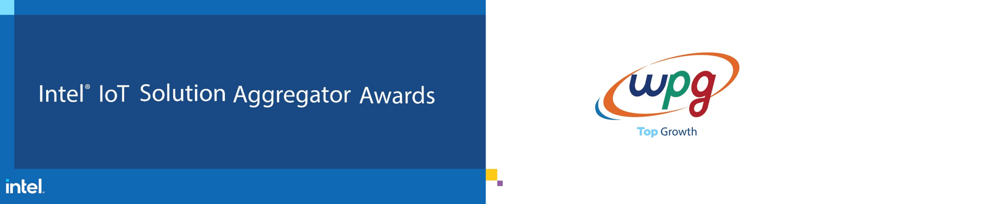 WPG 榮獲英特爾物聯網解決方案聚合商獲得最佳成長獎！
